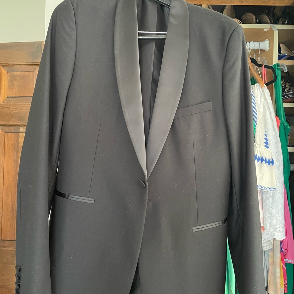 Tuxedo shawl Lapel top